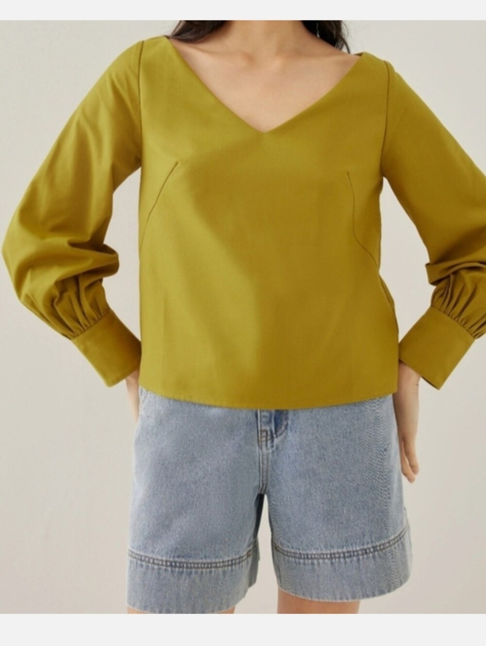 Love Bonito V-Neck Puff Sleeve Blouse